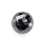 HEMATITE CHECKER CUT BALLS (HALF DRILL 0.80MM) 7MM 4.50 Cts.