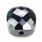 HEMATITE BRIOLETTE CUSHION (FULL DRILL 1.50MM) 12X10MM 10.33 Cts.
