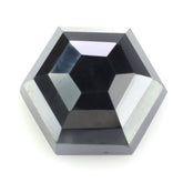 HEMATITE STEP CUT HEXAGON CAB 12MM 11.38 Cts.