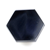 HEMATITE STEP CUT HEXAGON CAB 12MM 11.38 Cts.