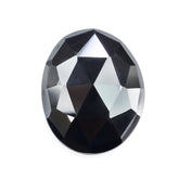 HEMATITE ROSE CUT IRREGULAR OVAL 10X8MM 2.92 Cts.
