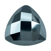 HEMATITE CHECKER CUT TRILLION CAB 10MM 4.50 Cts.