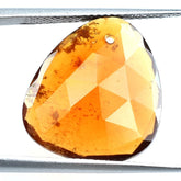 HESSONITE ROSE CUT BRIOLETTE& TRILLIONISH (FULL DRILL 1.00MM) 18X16MM 10.95 Cts.