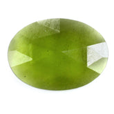 MILKY IDOCRASE ROSE CUT BRIOLETTE OVAL 18X13MM 8.07 Cts.