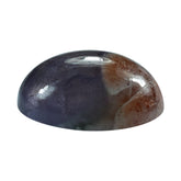 IOLITE SUNSTONE PLAIN OVAL CAB (HALF ORANGE AND HALF BLUE) 12.00X10.00 MM 4.35 Cts.