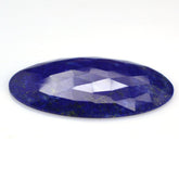 LAPIS LAZULI ROSE CUT IRREGULAR OVAL CAB 37X29.50MM 26.25 Cts.