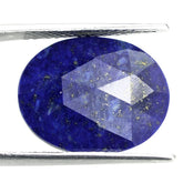 LAPIS LAZULI ROSE CUT BRIOLETTE OVAL 19X15MM 8.58 Cts.
