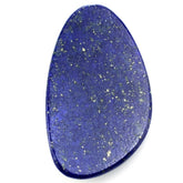 LAPIS LAZULI ROSE CUT IRREGULAR PEAR CAB 25X14MM 10.20 Cts.