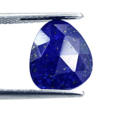 LAPIS LAZULI ROSE CUT BRIOLETTE IRREGULAR TRILLION 13X11MM 3.77 Cts.