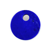 LAPIS LAZULI FLAT ROUND DISK (FINE) (FULL DRILL) 9X9MM 2.50 Cts.