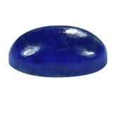 LAPIS LAZULI SOME WHITE SPOTS AND PYRITE PLAIN CAB OVAL 8.00X6.00 MM 1.38 Cts.