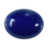 LAPIS LAZULI SOME WHITE SPOTS AND PYRITE PLAIN CAB OVAL 9.00X7.00 MM 2.12 Cts.