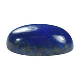 LAPIS LAZULI SOME WHITE SPOTS AND PYRITE PLAIN CAB OVAL 14.00X10.00 MM 6.59 Cts.