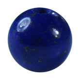 LAPIS LAZULI SOME WHITE SPOTS AND PYRITE PLAIN ROUND BALL 10.00X10.00 MM 7.63 Cts.
