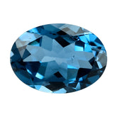 LONDON BLUE TOPAZ CUT OVAL 14X10MM 7.00 Cts.