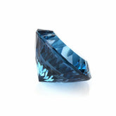 LONDON BLUE TOPAZ CONCAVE CUT ROUND #45 15MM 15.55Cts.