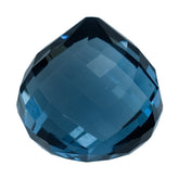 LONDON BLUE TOPAZ BRIOLETTE HEART 16MM 21.68 Cts.
