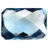 LONDON BLUE TOPAZ BRIOLETTE OCTAGON 18X13MM 17.70 Cts.
