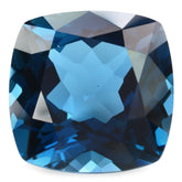 LONDON BLUE TOPAZ CUT CUSHION 14MM 13.35 Cts.