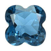 LONDON BLUE TOPAZ CUT CLOVER 6MM (THICKNESS:-3.60-4.00MM) 1.30 Cts.