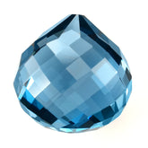 LONDON BLUE TOPAZ BRIOLETTE HEART 18.00MM 29.65 Cts.
