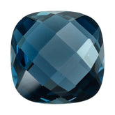 LONDON BLUE TOPAZ BRIOLETTE CUSHION 11.00MM 6.69 Cts.