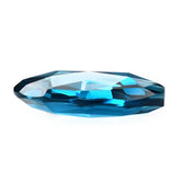 LONDON BLUE TOPAZ ROSE CUT BRIOLETTE PEAR (HALF DRILL) 20X15MM 15.76 Cts.