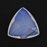 LAVENDER MOON QUARTZ TRIANGLE TOP DIAMOND CUT BACK TRILLION 12MM 4.11 Cts.