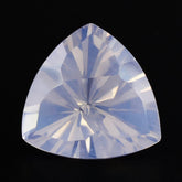 LAVENDER MOON QUARTZ TRIANGLE TOP DIAMOND CUT BACK TRILLION 10MM 2.94 Cts.