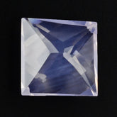 LAVENDER MOON QUARTZ STEP ON TOP PRINCESS BACK SQUARE 10MM 4.54 Cts.