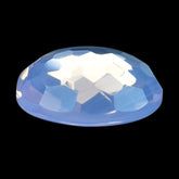 LAVENDER MOON QUARTZ IRREGULAR CUT ROUND CAB 14.00MM 7.81 Cts.