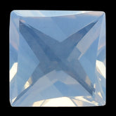 LAVENDER MOON QUARTZ FANCY CUT TABLE WITH PRINCESS CUT BACK SQUARE 10MM 3.94 Cts.
