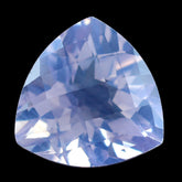 LAVENDER MOON QUARTZ CHECKER CUT TRILLION 14MM 8.11 Cts.