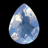 LAVENDER MOON QUARTZ CHECKER CUT PEAR 16X12MM 6.29 Cts.