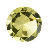 LEMON QUARTZ MIRROR CUT ROUND (GREEN GOLD) 12MM 5.35 Cts.