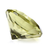 LEMON QUARTZ MIRROR CUT ROUND (GREEN GOLD) 12MM 5.35 Cts.