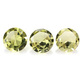 LEMON QUARTZ MIRROR CUT ROUND (GREEN GOLD) 10MM 3.23 Cts.