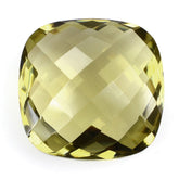 LEMON QUARTZ BRIOLETTE CUSHION 16MM 13.85 Cts.