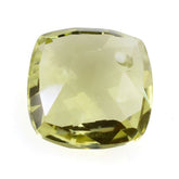 LEMON QUARTZ ROSE CUT BRIOLETTE CUSHION (FULL DRILL) (GREEN GOLD) 10MM 3.85 Cts.