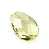 LEMON QUARTZ BRIOLETTE PEAR (HALF DRILL) (GREEN GOLD) 7X5MM 0.75 Cts.