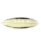 LEMON QUARTZ BUFFTOP CONCAVE MARQUISE (GREEN GOLD) 36X10MM 12.67 Cts.