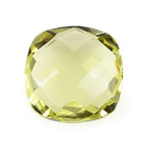 LEMON QUARTZ BRIOLETTE CUSHION (GREEN GOLD) 8MM 1.78 Cts.