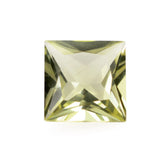 LEMON QUARTZ PRINCESS CUT SQUARE (GREEN GOLD) 6MM 0.85 Cts.