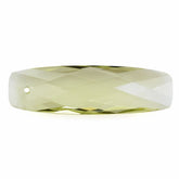 LEMON QUARTZ BRIOLETTE CUSHION (FULL DRILL) (GREEN GOLD) 40X13MM 22.00 Cts.