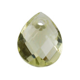 LEMON QUARTZ BRIOLETTE PEAR (FULL DRILL) (GREEN GOLD) 6X5MM 0.46 Cts.