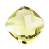 LEMON QUARTZ BRIOLETTE CUSHION (GREEN GOLD) 10MM 3.79 Cts.