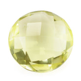 LEMON QUARTZ BRIOLETTE ROUND (GREEN GOLD) 12MM 5.73 Cts.