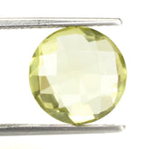 LEMON QUARTZ BRIOLETTE ROUND (GREEN GOLD) 12MM 5.73 Cts.