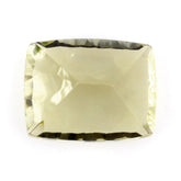 LEMON QUARTZ CONCAVE CUT CUSHION (GREEN GOLD) 9X7MM 2.15 Cts.