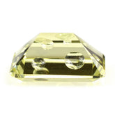 LEMON QUARTZ SUPPER BUBBLE OCTAGON (GREEN GOLD) 16X12MM 9.00 Cts.